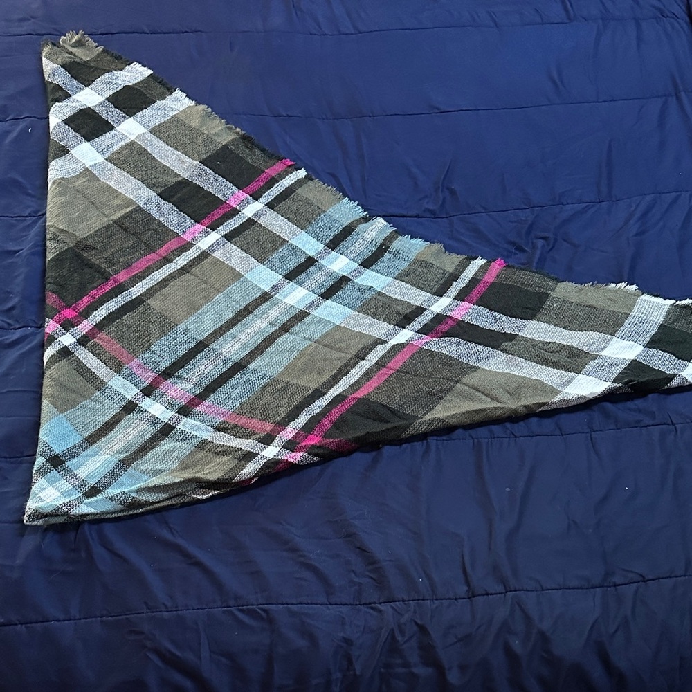 Plaid Square Scarf